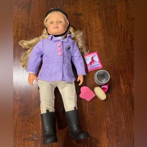 OUR GENERATION BY BATTAT  18- inch Posable Equestrian Doll